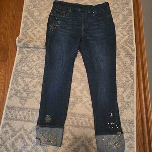 Chicos  sparkly,Jegging Jeans .5, which is a 6 in other clothing